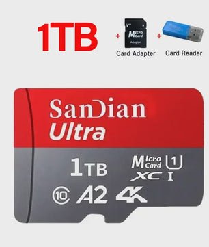 256GB Micro SDXC Kaart V30 4K Ultra HD - Hoge Snelheid Flash Geheugenkaart