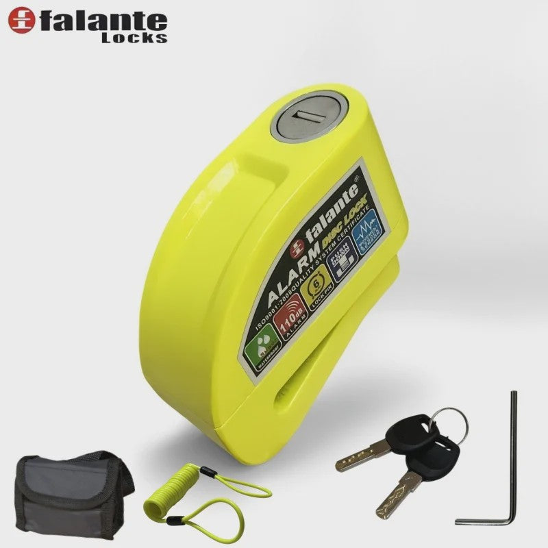 Motor & Fiets Alarm Schijfrem Slot - Aluminiumlegering met 110dB Alarm & Waterdicht