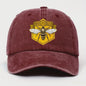 Bee Print Baseball Cap - Verstelbare Casual Pet voor Heren & Dames met Zonbescherming