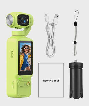 Ourlife 4K Action Camera met 180° Roteerbare Lens & 1.97" Scherm - Perfect voor Vlogs & Sport