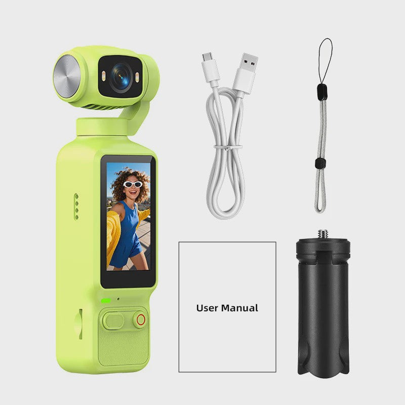 Ourlife 4K Action Camera met 180° Roteerbare Lens & 1.97" Scherm - Perfect voor Vlogs & Sport