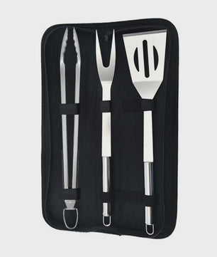 Complete Barbecue Set RVS - 15 Delig BBQ Gereedschap & Accessoires