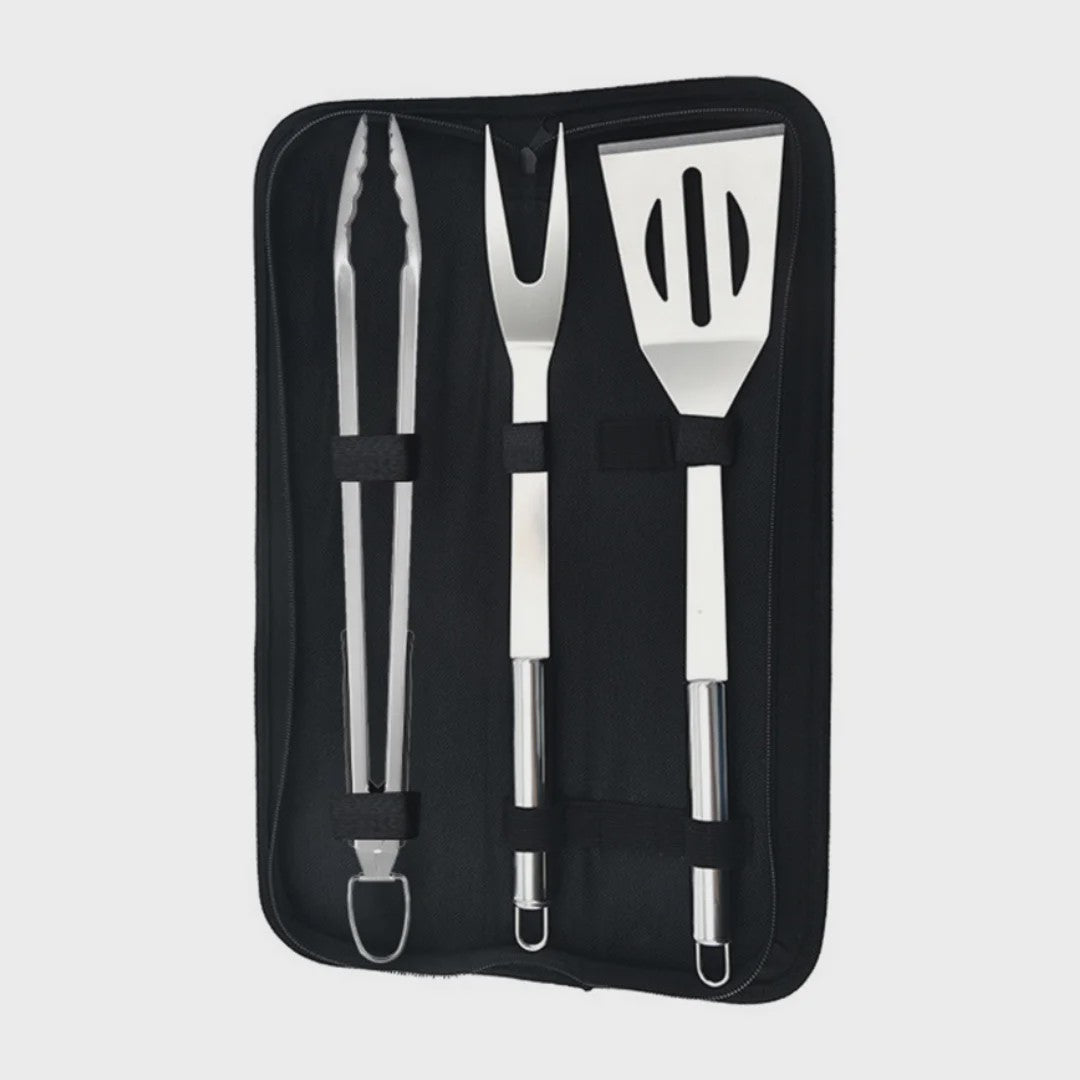 Complete Barbecue Set RVS - 15 Delig BBQ Gereedschap & Accessoires