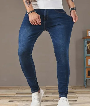 Heren Skinny Jeans met Stretch - Slim Fit Denim Broek voor Streetwear & Casual