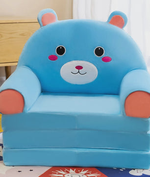Pluche Kinder Sofa Bed - Opvouwbaar en Dubbelzijdig Plezier in Leuke Cartoon Vormen