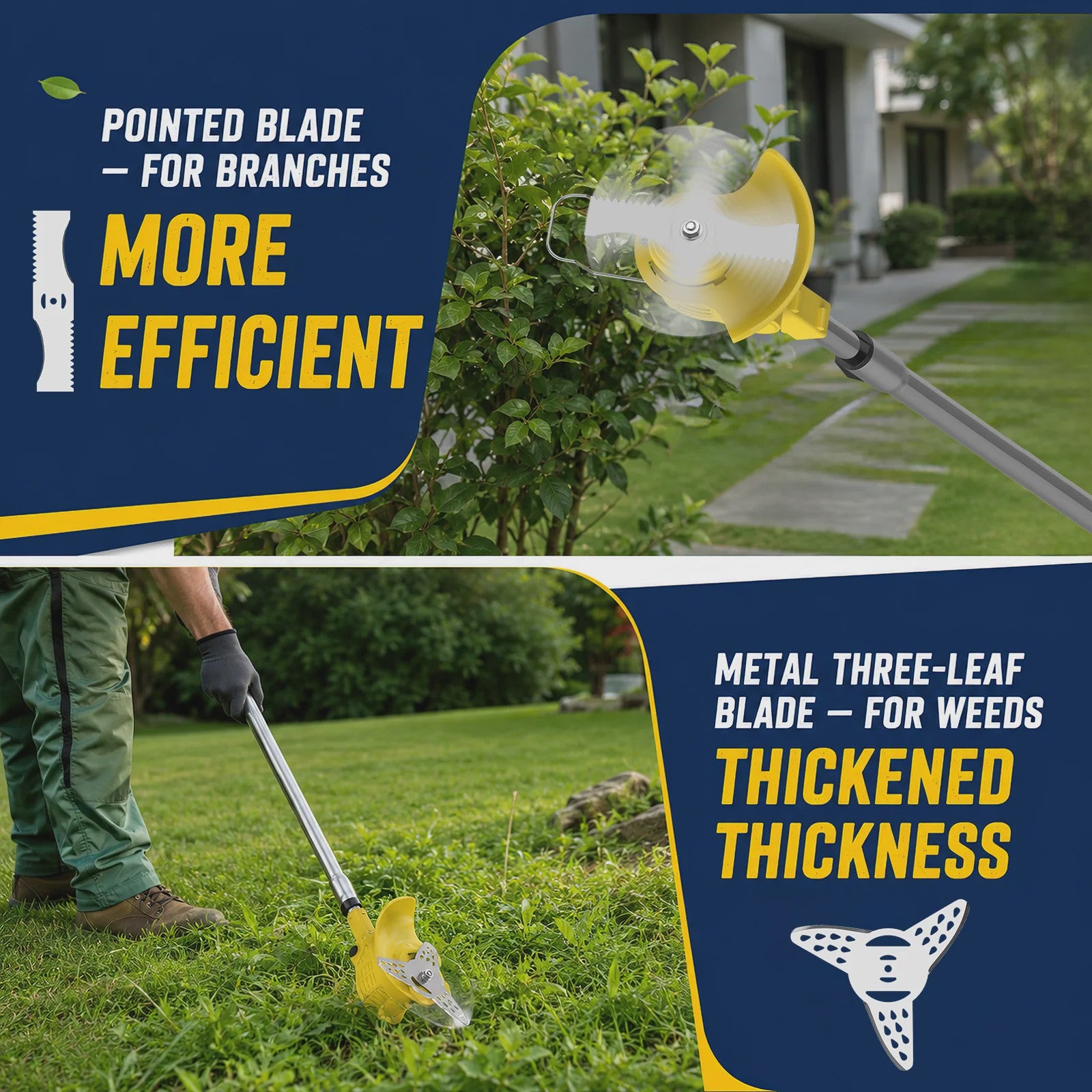 Accu Grastrimmer met Wielen - 3-in-1 Bosmaaier & Kantensnijder - 21V