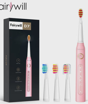 Fairywill Sonic Elektrische Tandenborstel FW-507 - USB Oplaadbaar, Waterdicht, 5 Modi