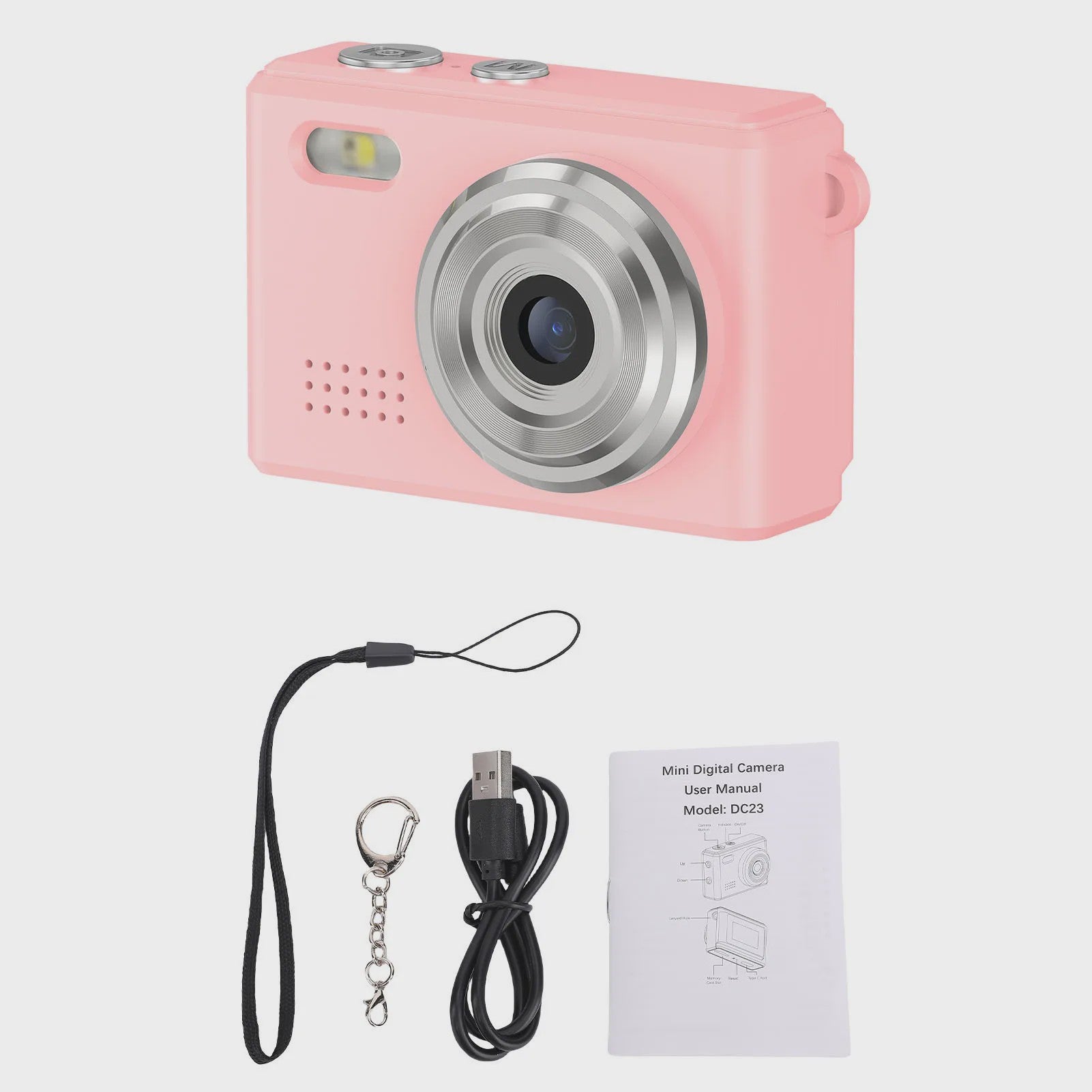 Mini Digitale Camera: Draagbare 1080P HD Recorder met Sleutelhanger & 12MP Foto