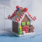 Set van 5 Kerstversiering Gingerbread Huizen - Decoratieve Kerstboom Hangers