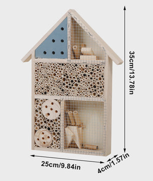 Natuurlijk Houten Insectenhotel - Vlindertuin & Bijenhuis voor Lieveheersbeestjes en Gaasvliegen