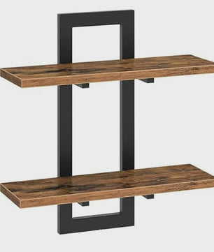 Zwevende Wandplanken Set van 2 - Decoratieve en Functionele Opbergplanken voor Woonkamer, Slaapkamer en Keuken