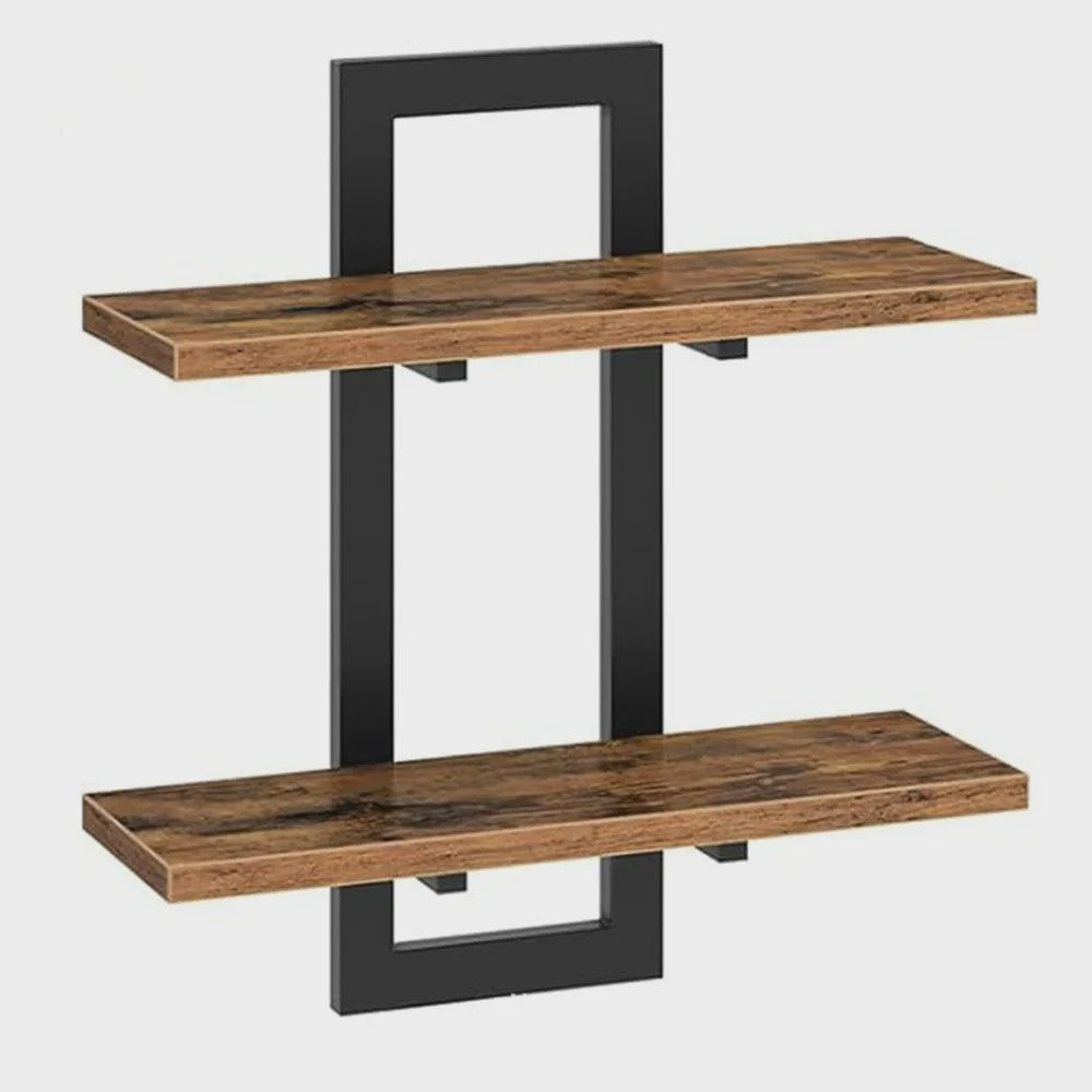 Zwevende Wandplanken Set van 2 - Decoratieve en Functionele Opbergplanken voor Woonkamer, Slaapkamer en Keuken