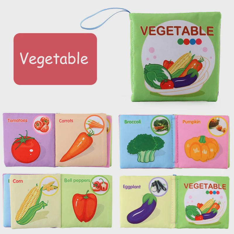 Zacht Stoffen Babyboek - Educatief & Interactief voor Baby's 0-12 Maanden