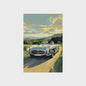 Retro Mustang Muscle Car Canvas Print - Vintage Sportauto Muurdecoratie
