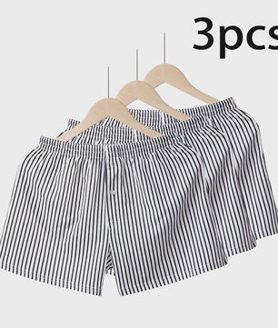 3-Pack Katoenen Boxershorts Heren - Zomer, Los, Ademend & Comfortabel