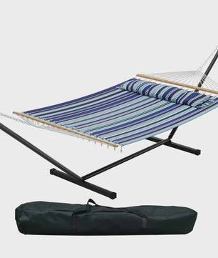 Dubbele Hangmat met Standaard - Ruim, Comfortabel & Draagbaar voor 2 Personen