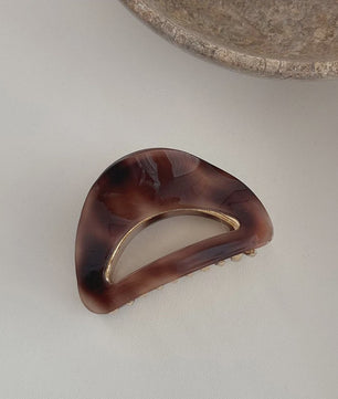 Chique Acetate Haarklem met Metaal - Medium, Stijlvol voor Dames