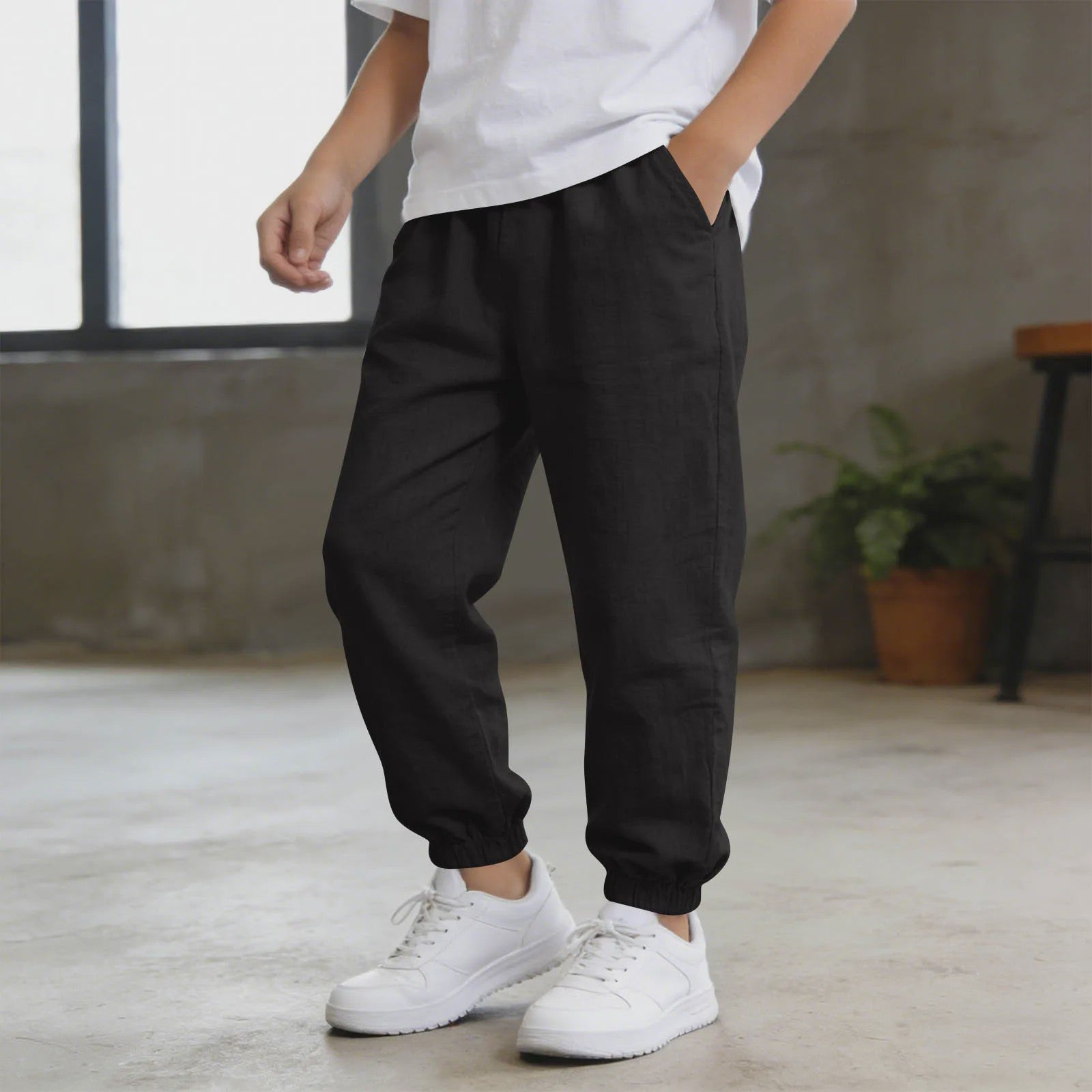 Linnen Broeken voor Jongens - Zomer, Casual & Lichtgewicht met Elastische Taille - Kinderkleding 5-14 Jaar