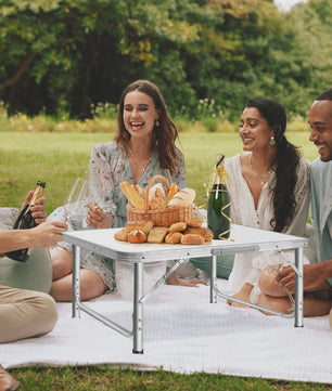 Lichtgewicht Aluminium Campingtafel - Opvouwbaar, Draagbaar & Verstelbaar in Hoogte