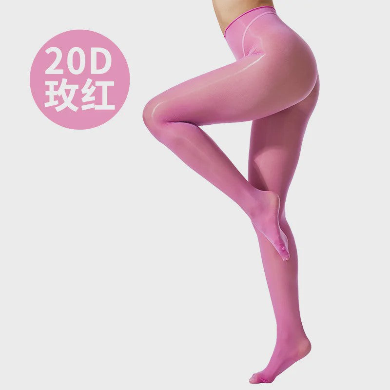 Glanzende 20D Pantyhose met Sparkle - Hoge Taille & Dans Tights