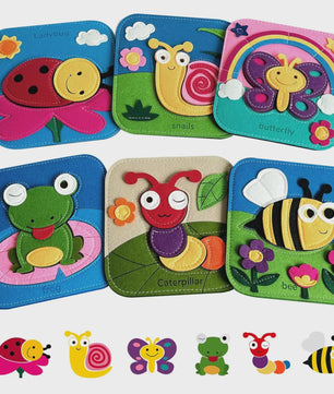 Montessori Busy Book: Educatief Speelgoed voor Fijne Motoriek, Kleuren & Dieren