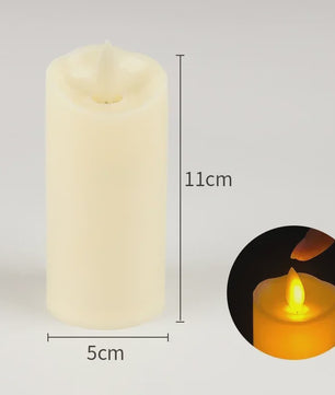 Set van 1-10 LED Kaarsen met Flakkerend Vlam Effect - Flameless Kaarsen voor Feestelijke Decoratie
