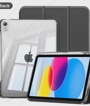 Transparante iPad Hoes met Potloodhouder & Stand - Geschikt voor iPad Air, Pro, Mini, 10.2, 9.7 inch