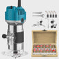 Krachtige Houtfreesmachine 800W - 30000 RPM - Incl. 15 Freesbits & Koffer