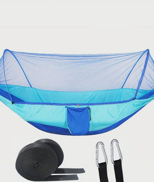 2-in-1 Camping Hangmat met Muggennet - Ultralicht Parachute Nylon