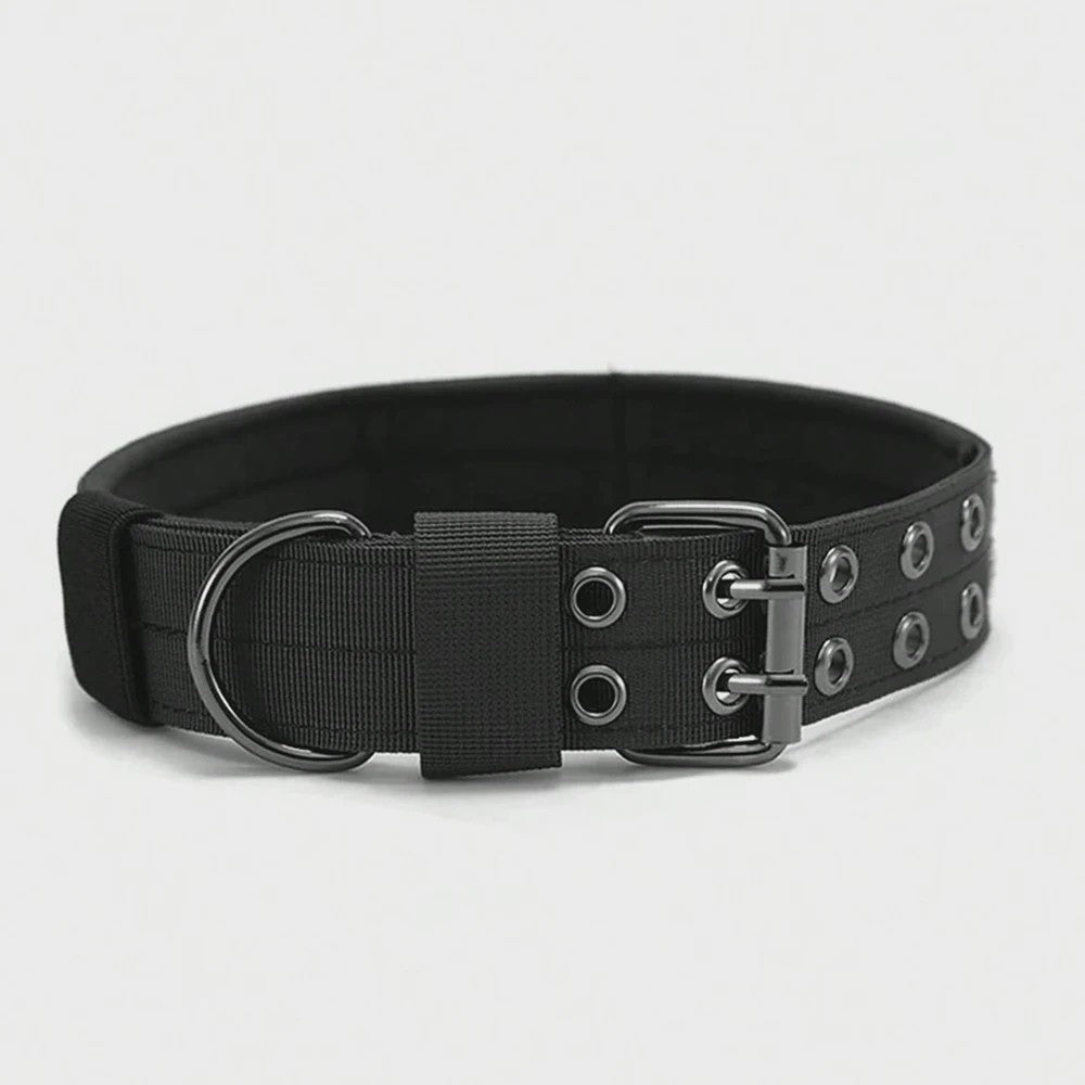 Tactische Hondenhalsband - Duurzaam Nylon Militaire Stijl voor Middelgrote tot Grote Honden