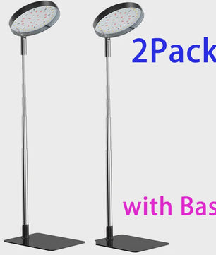 Full Spectrum LED Plantenlamp met 48 LEDs, Instelbare Hoogte & Timer