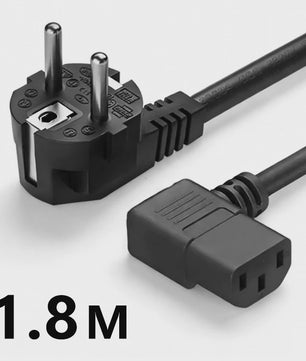 EU Power Kabel IEC C13 Verlengsnoer - 1.2m, 1.5m, 2m, 3m - Voor PC, TV, Monitor, Laptop
