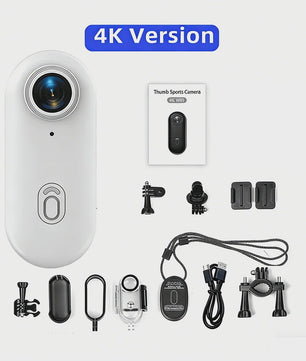 4K Mini Actiecamera met WiFi & Magnetische Bevestiging - Lichtgewicht POV Camera voor Motor, Fiets, Sport & Vlog