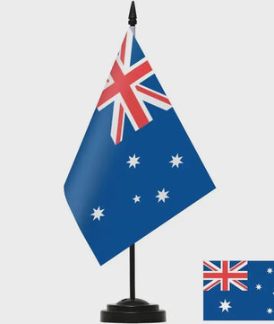 Bureauvlag Set: Australië, Canada, Italië, Zuid-Korea & Rusland - 14x21cm
