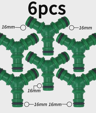 Set van 6 Tuinslang Koppelingen - 3/4" & 1/2" - Snelkoppeling voor Reparatie & Irrigatie