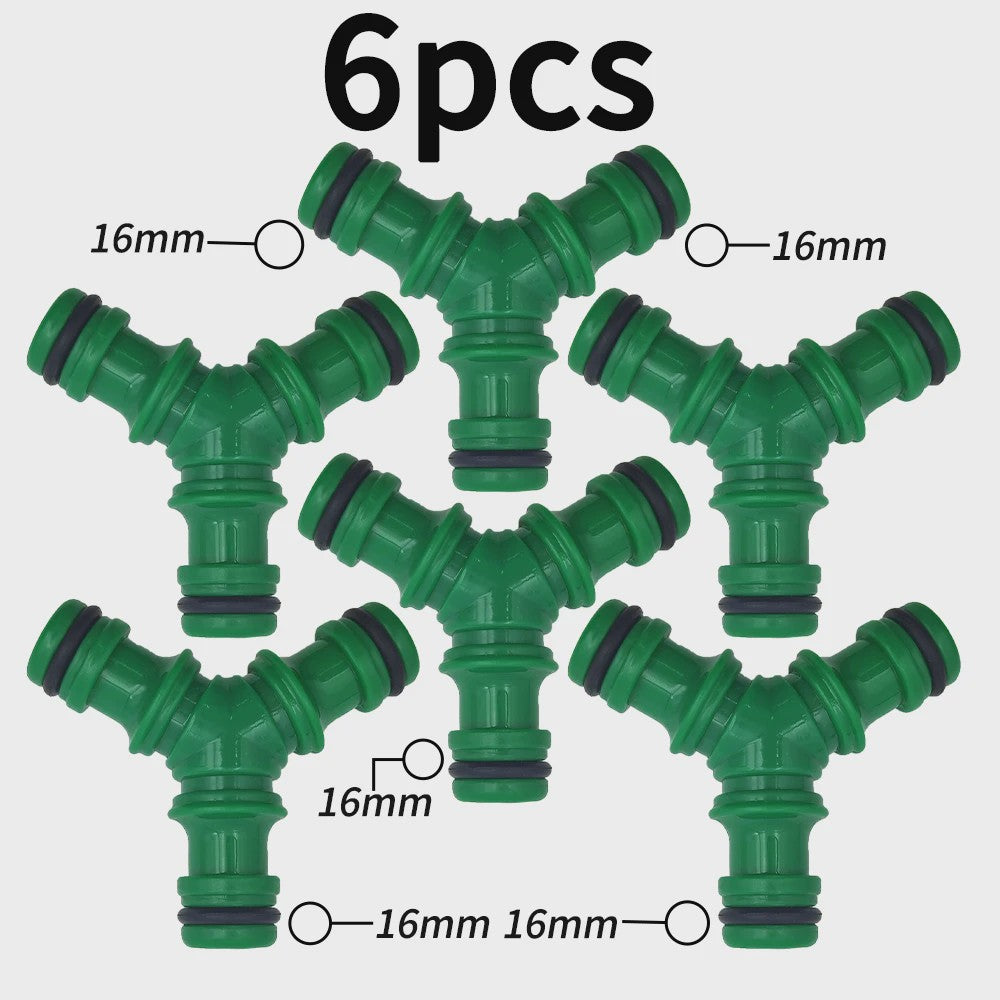 Set van 6 Tuinslang Koppelingen - 3/4" & 1/2" - Snelkoppeling voor Reparatie & Irrigatie