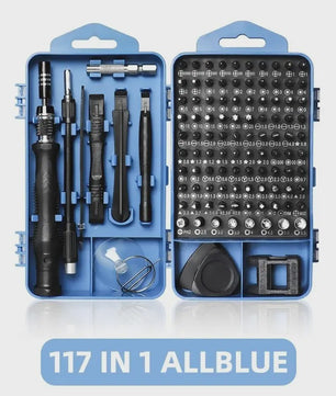 117-delige Precisie Schroevendraaierset: Magnetisch, Torx & Hex Bits voor iPhone, Mac, PC Reparatie