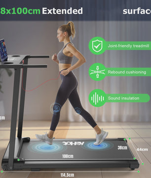 Opvouwbare Loopband KeHot met FITSHOW APP, Bluetooth Audio & 12 Programma's