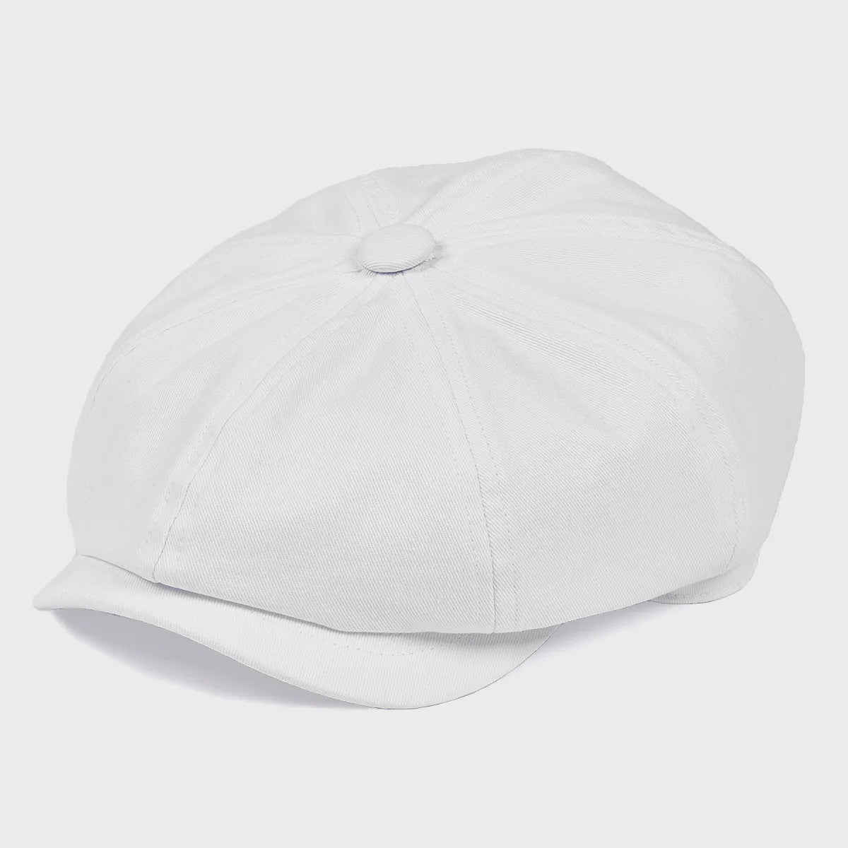 BOTVELA Heren Gatsby Pet van Twill Katoen - Stijlvolle 8-Panel Flat Cap