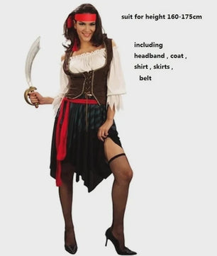 Piraten Kostuum Captain Jack Sparrow Stijl - Heren & Dames - Carnaval & Halloween