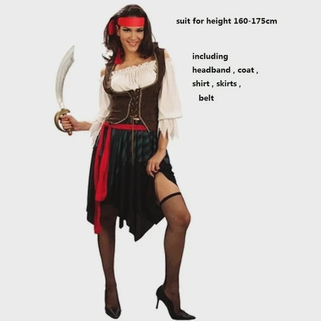 Piraten Kostuum Captain Jack Sparrow Stijl - Heren & Dames - Carnaval & Halloween
