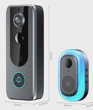 Slimme WiFi Videodeurbel met HD Camera - Tweeweg Audio & Nachtzicht