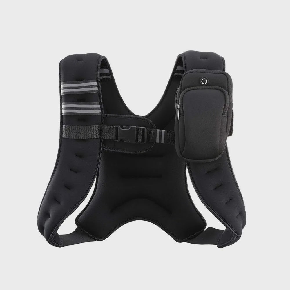 Verzwaarde Vest 5.4kg (12 Lbs) - Verstelbaar & Ademend voor Fitness, Yoga, Jogging
