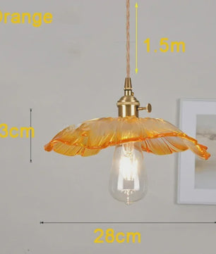 Moderne Glas Glasmozaïek Bloem Hanglamp - Sfeervolle Verlichting voor Woonkamer & Slaapkamer