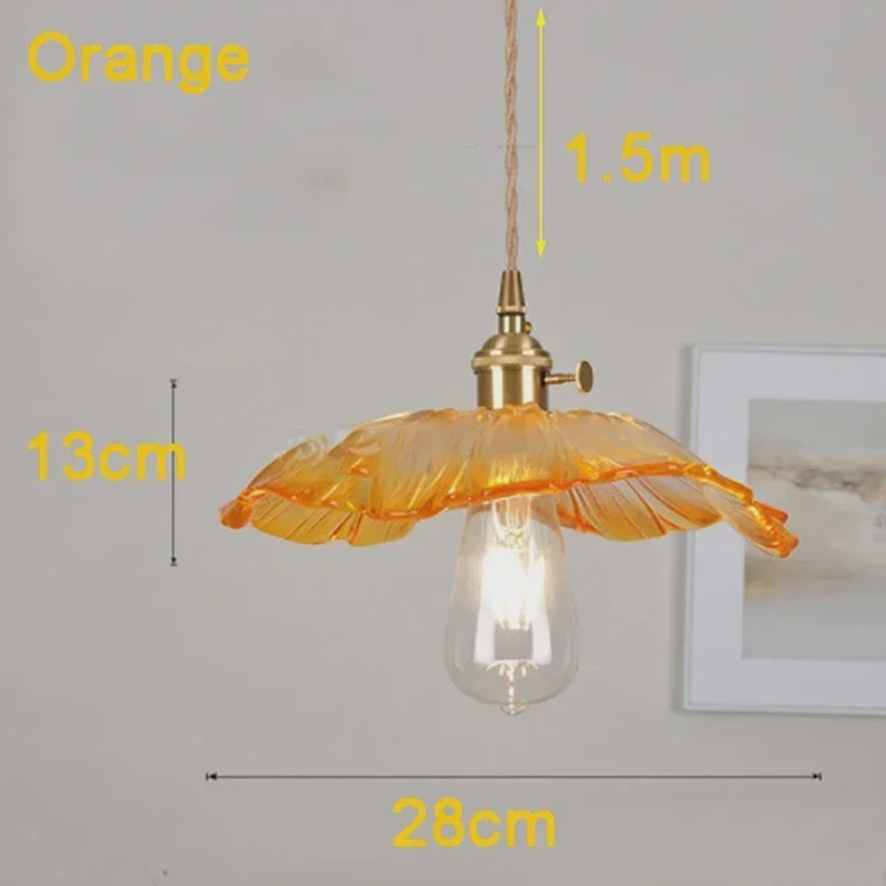 Moderne Glas Glasmozaïek Bloem Hanglamp - Sfeervolle Verlichting voor Woonkamer & Slaapkamer