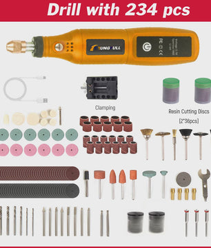 Draadloze Mini Rotary Tool: USB Oplaadbare Boor & Polijstmachine voor DIY Projecten