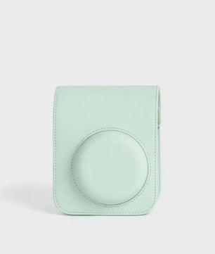 PU Lederen Beschermhoes met Schouderband voor Fujifilm Instax Mini 12 Camera