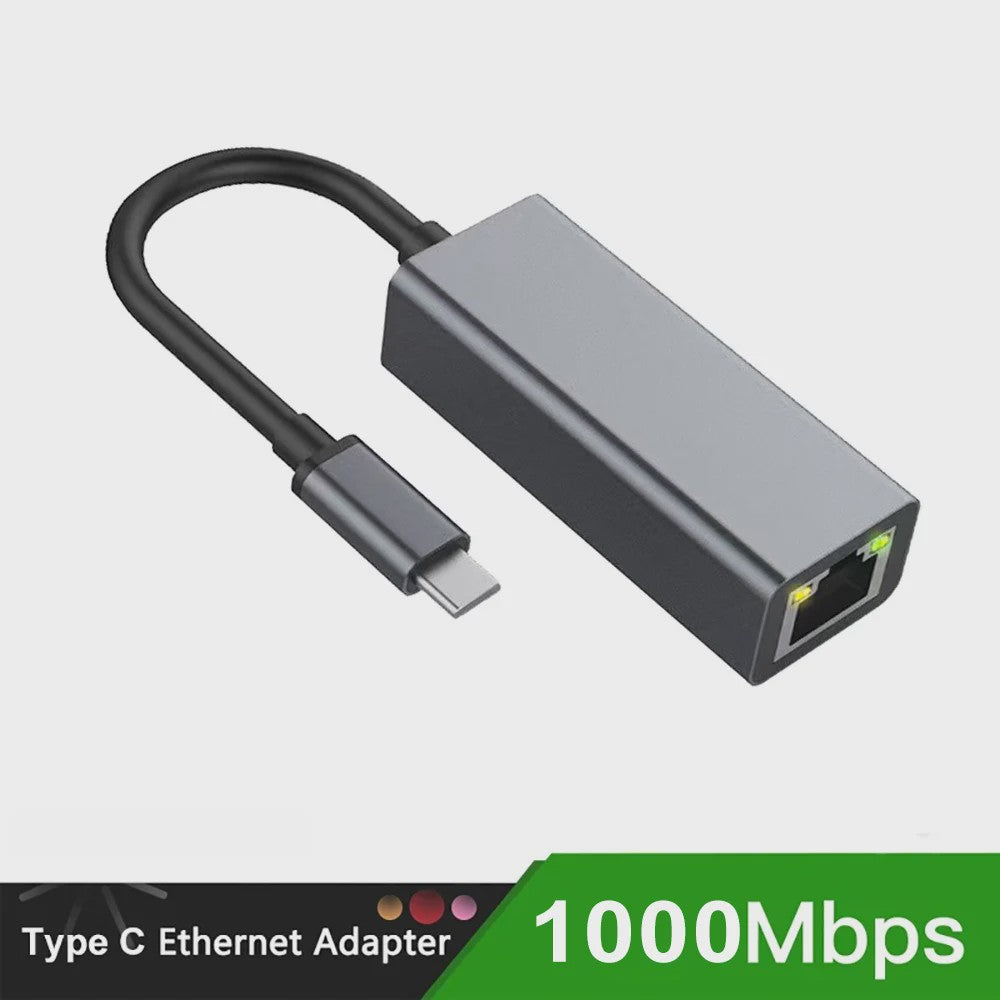 2.5G USB-C naar RJ45 Ethernet Adapter - 2500Mbps Netwerkkaart voor Laptop & PC