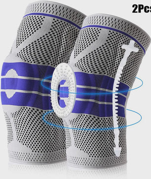 Comfortabele Kniebeschermers met Siliconen Pad & Stabiliserende Steunen - Ideaal voor Sport & Fitness