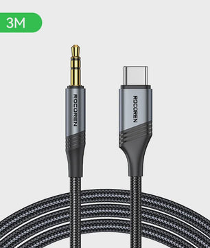 USB-C naar 3.5mm AUX Audiokabel - Hi-Fi Geluid voor Telefoon, Laptop & Auto